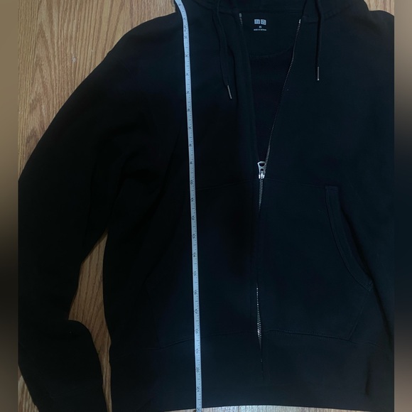 Uniqlo Black Sweat Full Zip Up size XS - Picture 2 of 5